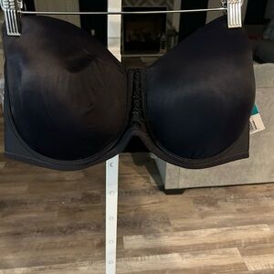 Vanity Fair Black Full Coverage Strapless Bra